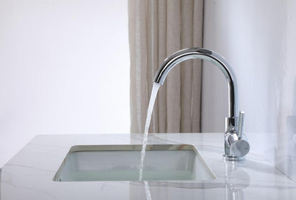 Elegant Furniture & Lighting - Louis Single Hole Single Handle Bathroom Faucet in Chrome - FAV-1003PCH veiw 5