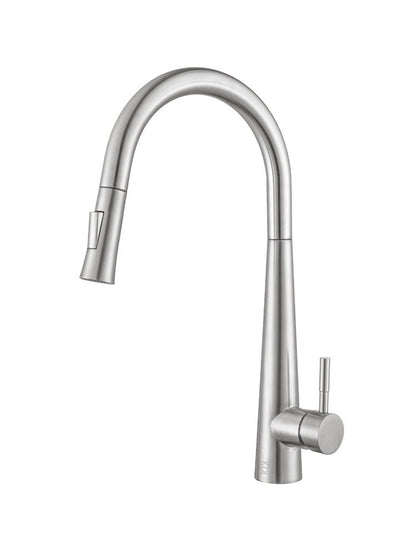 Elegant Furniture & Lighting - Lucas Single Handle Pull Down Sprayer Kitchen Faucet in Brushed Nickel - FAK-301BNK veiw 1