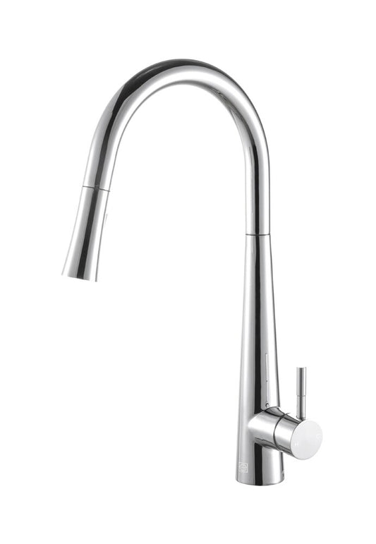 Elegant Furniture & Lighting - Lucas Single Handle Pull Down Sprayer Kitchen Faucet in Chrome - FAK-301PCH veiw 1