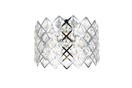 Elegant Furniture & Lighting - Lyla 13 inch flush mount in chrome - 1110F13C veiw 1