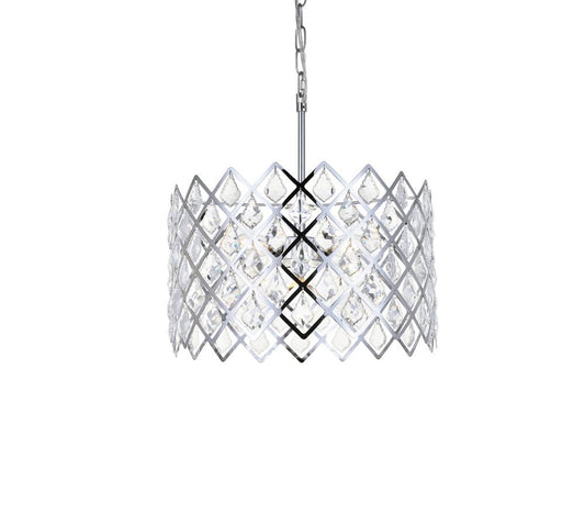 Elegant Furniture & Lighting - Lyla 16 inch pendant in chrome - 1111D16C veiw 1