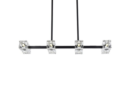 Elegant Furniture & Lighting - Lyra 30 inch Pendant Light in Black - LD920D30BK veiw 3
