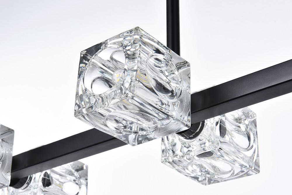 Elegant Furniture & Lighting - Lyra 30 inch Pendant Light in Black - LD920D30BK veiw 6