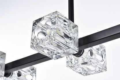 Elegant Furniture & Lighting - Lyra 30 inch Pendant Light in Black - LD920D30BK veiw 6