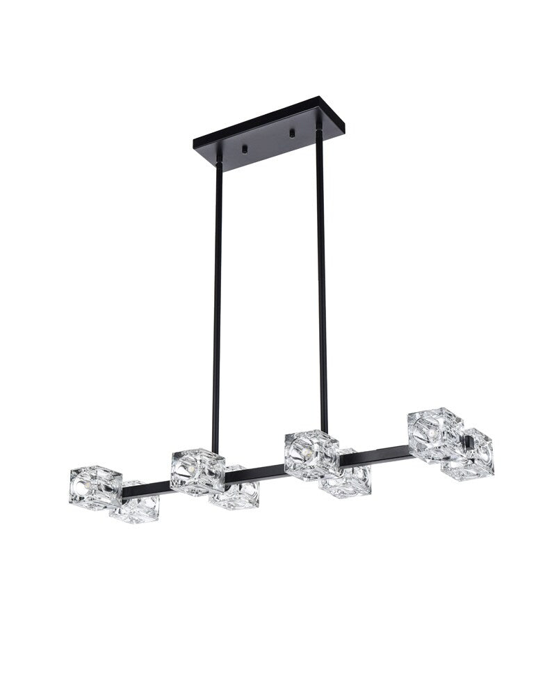 Elegant Furniture & Lighting - Lyra 30 inch Pendant Light in Black - LD920D30BK veiw 7