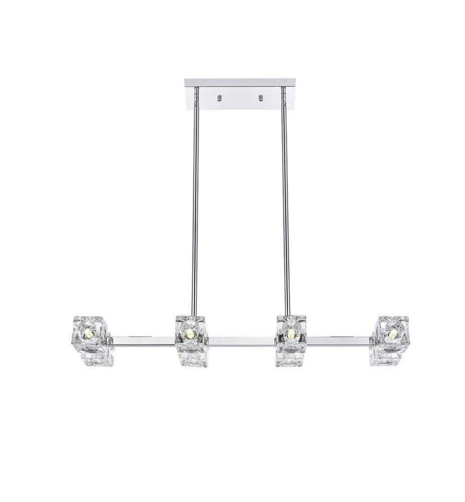 Elegant Furniture & Lighting - Lyra 30 inch Pendant Light in Chrome - LD920D30C veiw 1