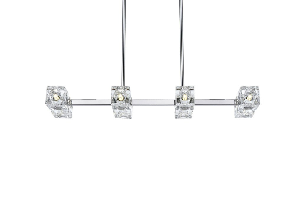 Elegant Furniture & Lighting - Lyra 30 inch Pendant Light in Chrome - LD920D30C veiw 3