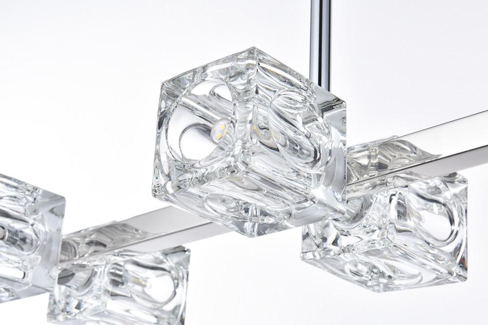 Elegant Furniture & Lighting - Lyra 30 inch Pendant Light in Chrome - LD920D30C veiw 4