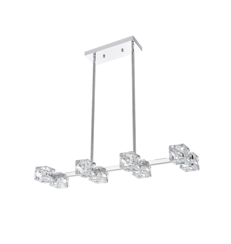 Elegant Furniture & Lighting - Lyra 30 inch Pendant Light in Chrome - LD920D30C veiw 7