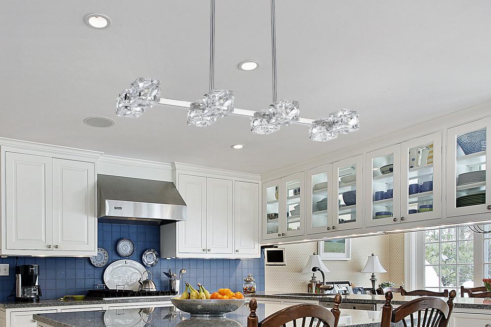 Elegant Furniture & Lighting - Lyra 30 inch Pendant Light in Chrome - LD920D30C veiw 8