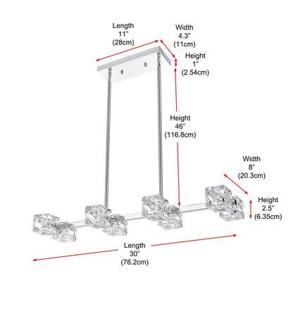Elegant Furniture & Lighting - Lyra 30 inch Pendant Light in Chrome - LD920D30C veiw 9