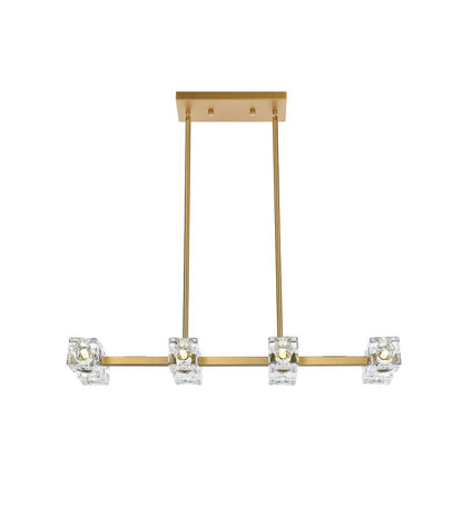 Elegant Furniture & Lighting - Lyra 30 inch Pendant Light in Satin Gold - LD920D30SG veiw 1