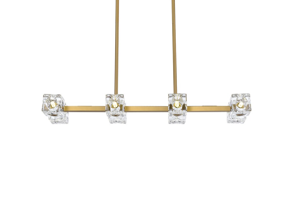 Elegant Furniture & Lighting - Lyra 30 inch Pendant Light in Satin Gold - LD920D30SG veiw 3