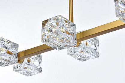 Elegant Furniture & Lighting - Lyra 30 inch Pendant Light in Satin Gold - LD920D30SG veiw 4