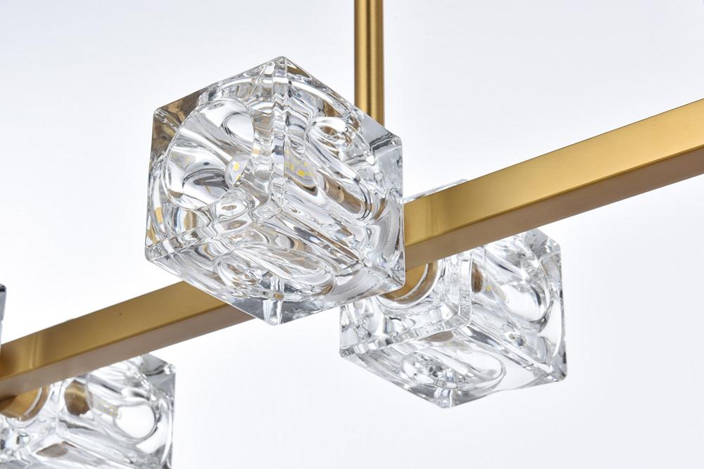 Elegant Furniture & Lighting - Lyra 30 inch Pendant Light in Satin Gold - LD920D30SG veiw 6