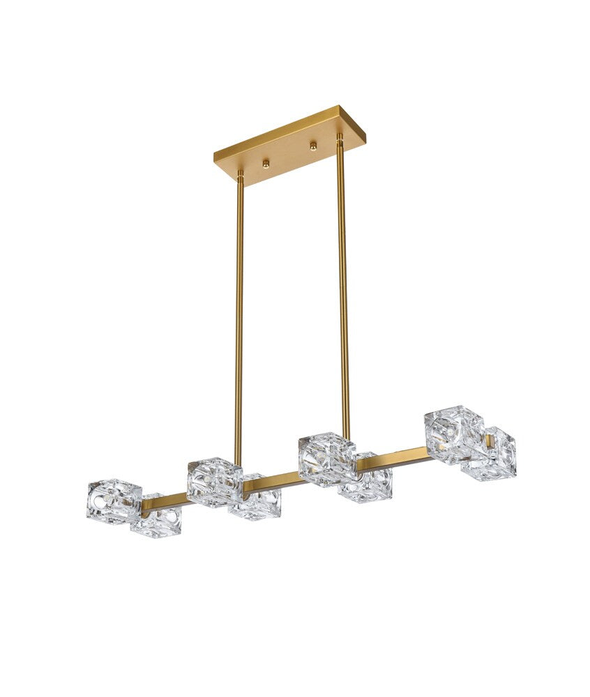 Elegant Furniture & Lighting - Lyra 30 inch Pendant Light in Satin Gold - LD920D30SG veiw 7