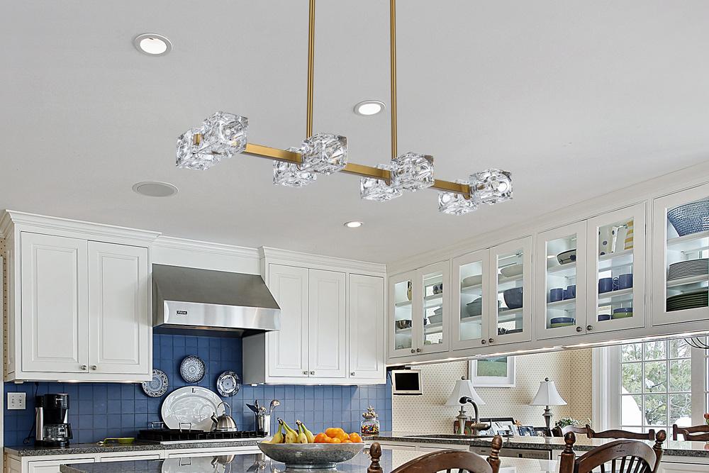 Elegant Furniture & Lighting - Lyra 30 inch Pendant Light in Satin Gold - LD920D30SG veiw 8