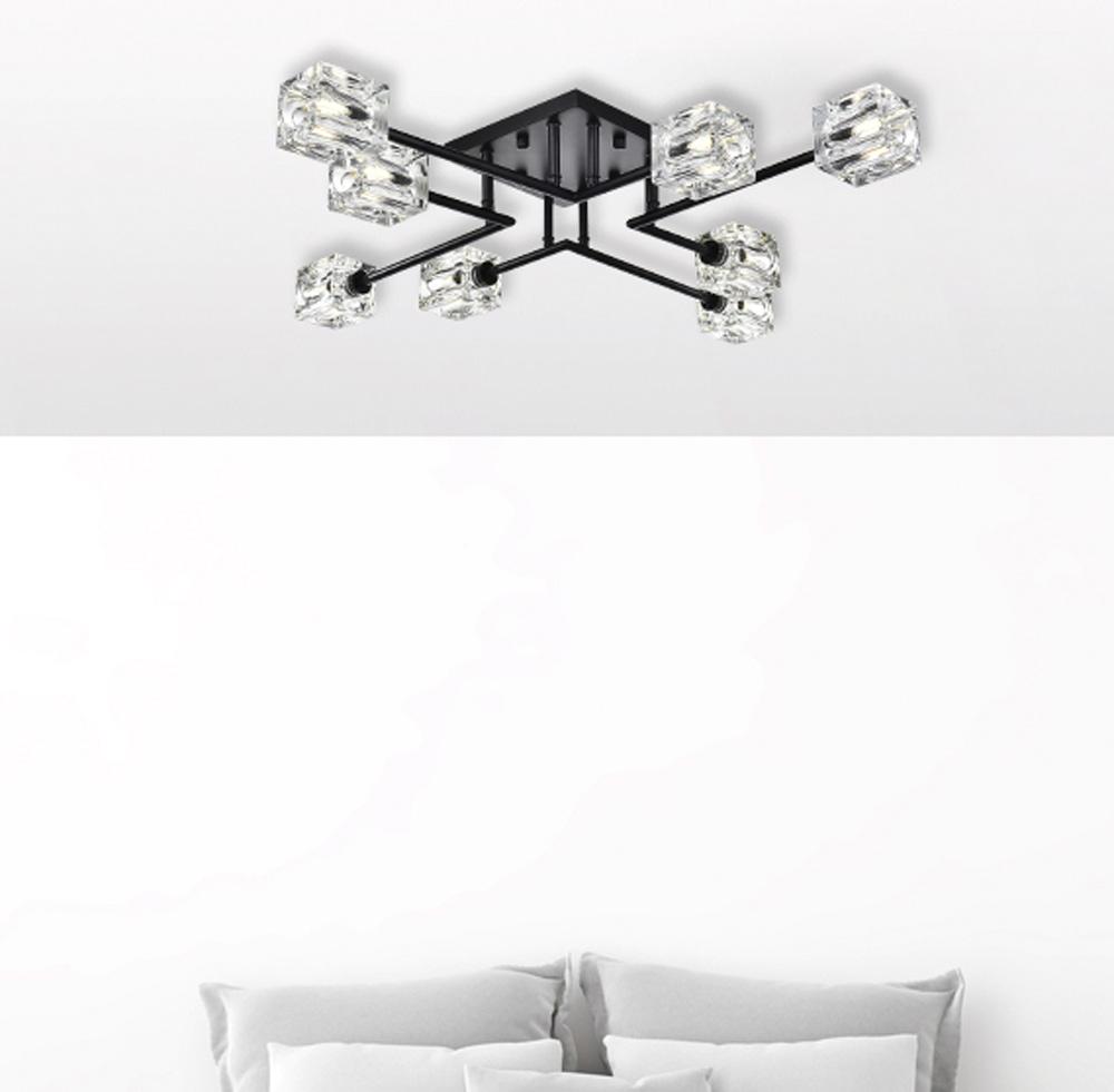 Elegant Furniture & Lighting - Lyra 32 inch Flush Mount in Black - LD920F32BK veiw 8
