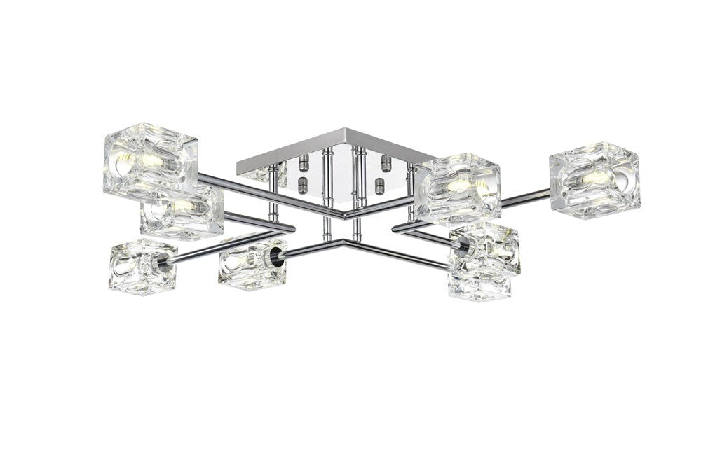Elegant Furniture & Lighting - Lyra 32 inch Flush Mount in Chrome - LD920F32C veiw 1