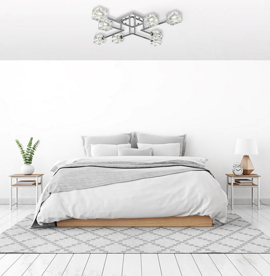 Elegant Furniture & Lighting - Lyra 32 inch Flush Mount in Chrome - LD920F32C veiw 2