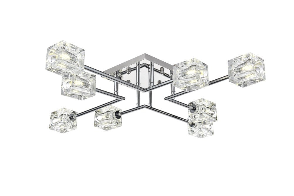 Elegant Furniture & Lighting - Lyra 32 inch Flush Mount in Chrome - LD920F32C veiw 3