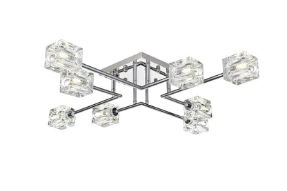 Elegant Furniture & Lighting - Lyra 32 inch Flush Mount in Chrome - LD920F32C veiw 3