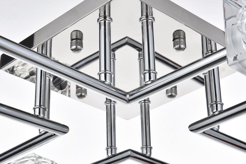 Elegant Furniture & Lighting - Lyra 32 inch Flush Mount in Chrome - LD920F32C veiw 4