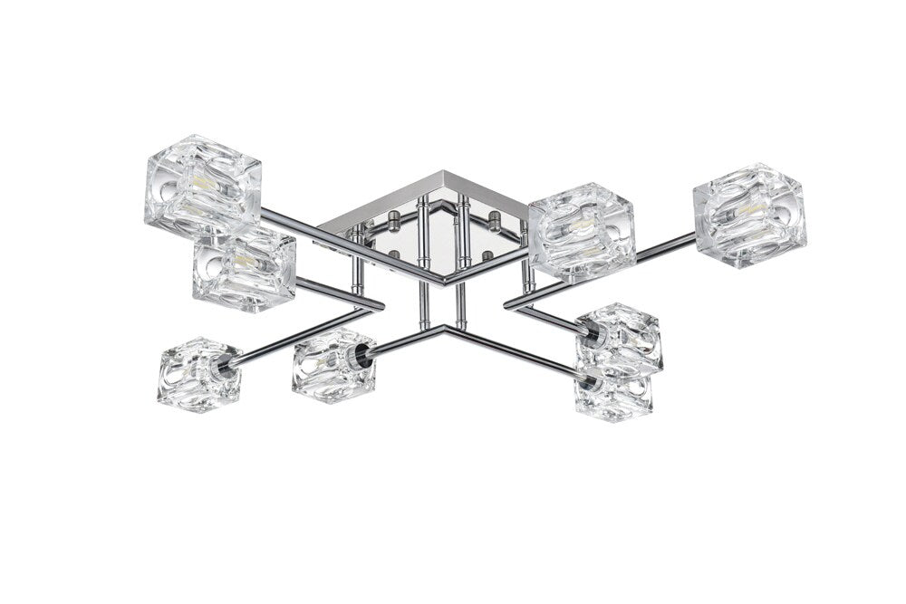 Elegant Furniture & Lighting - Lyra 32 inch Flush Mount in Chrome - LD920F32C veiw 7