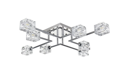 Elegant Furniture & Lighting - Lyra 32 inch Flush Mount in Chrome - LD920F32C veiw 7