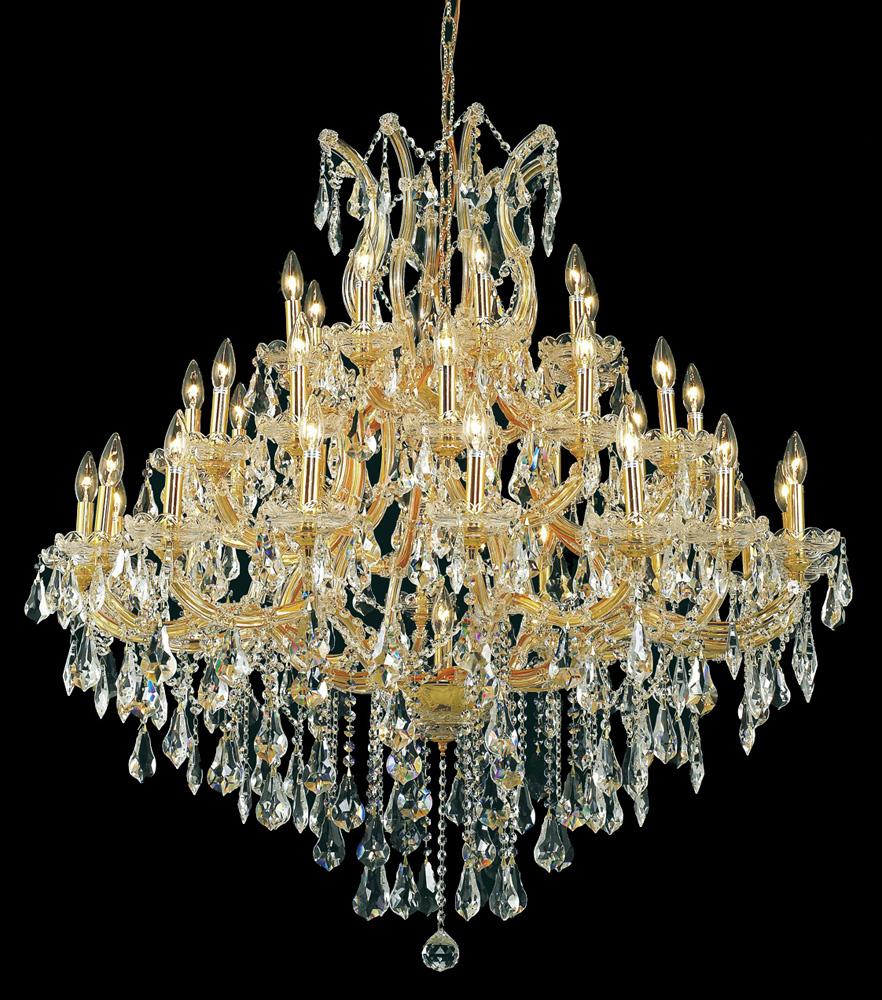 Elegant Furniture & Lighting - Maria Theresa 37 light Gold Chandelier Clear Royal Cut Crystal - 2801G44G/RC veiw 1