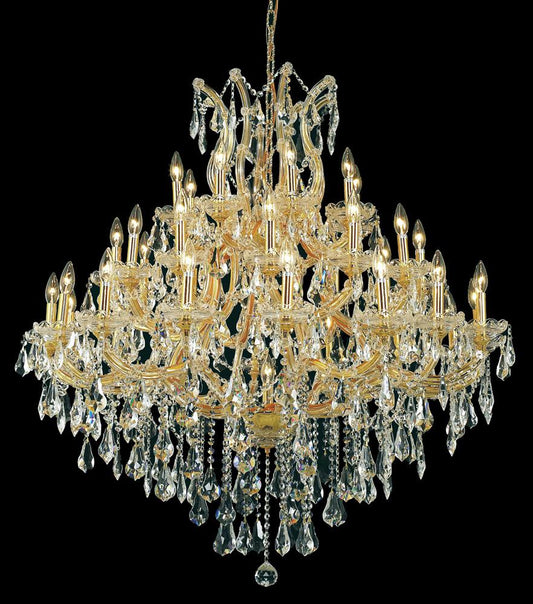 Elegant Furniture & Lighting - Maria Theresa 37 light Gold Chandelier Clear Royal Cut Crystal - 2801G44G/RC veiw 1