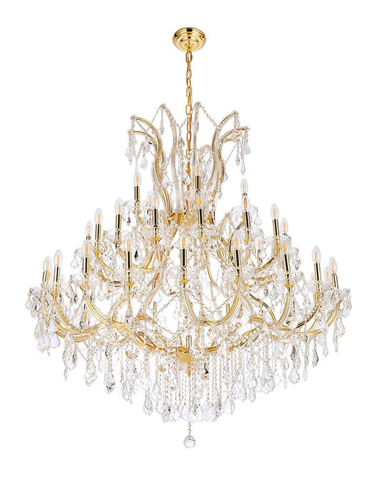 Elegant Furniture & Lighting - Maria Theresa 41 light Gold Chandelier Clear Royal Cut Crystal - 2800G52G/RC veiw 1