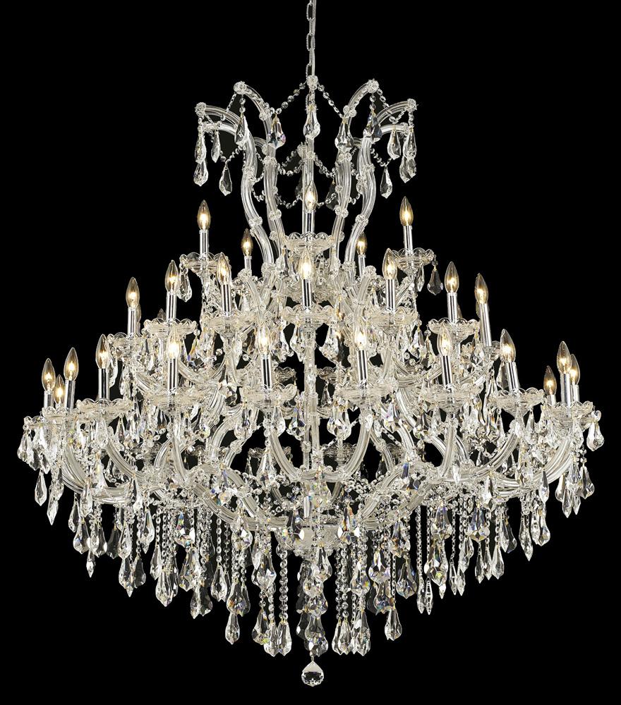 Elegant Furniture & Lighting - Maria Theresa 41 light Chrome Chandelier Clear Royal Cut Crystal - 2801G52C/RC veiw 1
