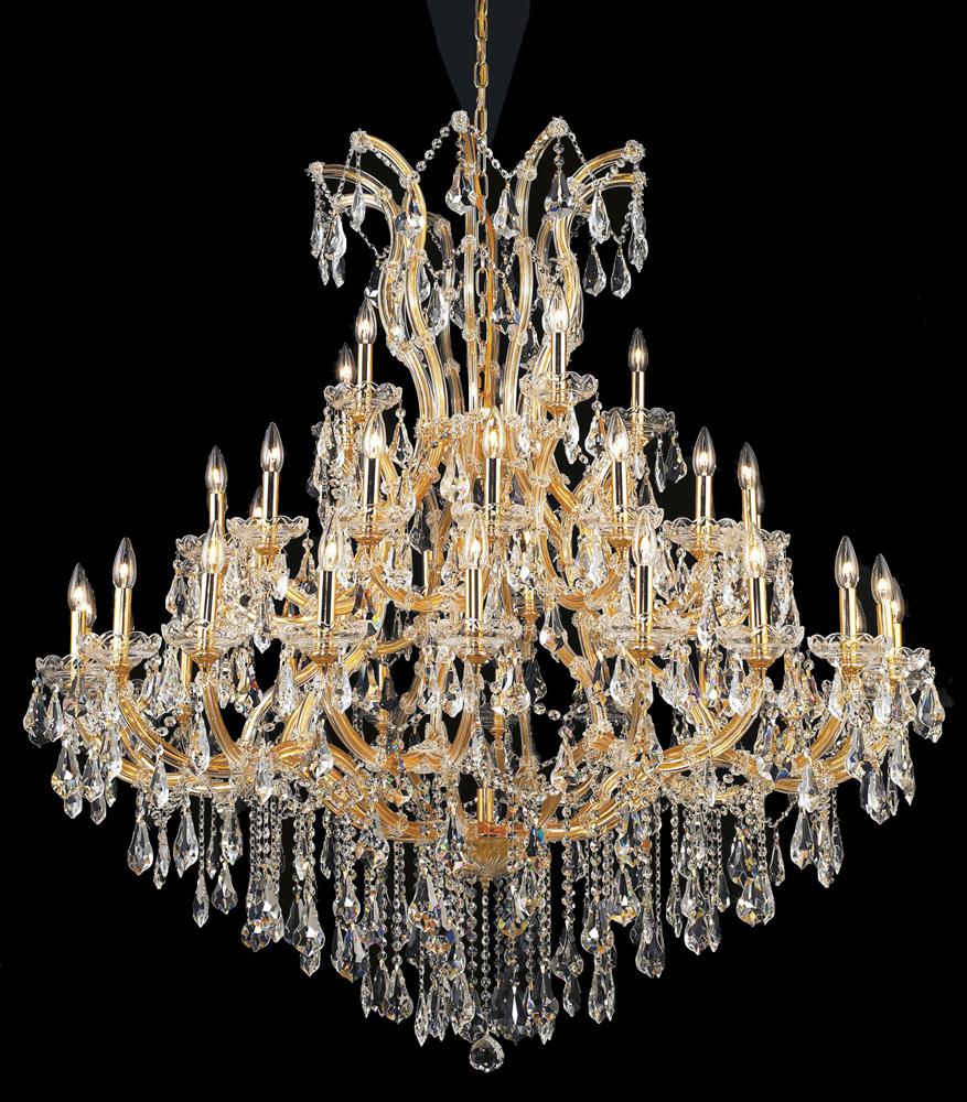 Elegant Furniture & Lighting - Maria Theresa 41 light Gold Chandelier Clear Royal Cut Crystal - 2801G52G/RC veiw 1