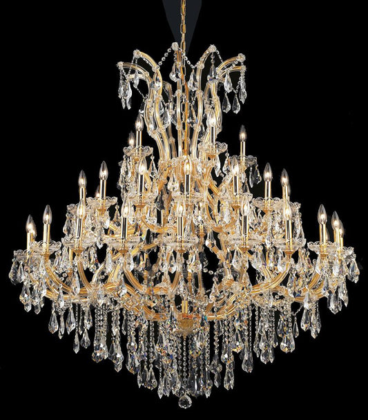 Elegant Furniture & Lighting - Maria Theresa 41 light Gold Chandelier Clear Royal Cut Crystal - 2801G52G/RC veiw 1