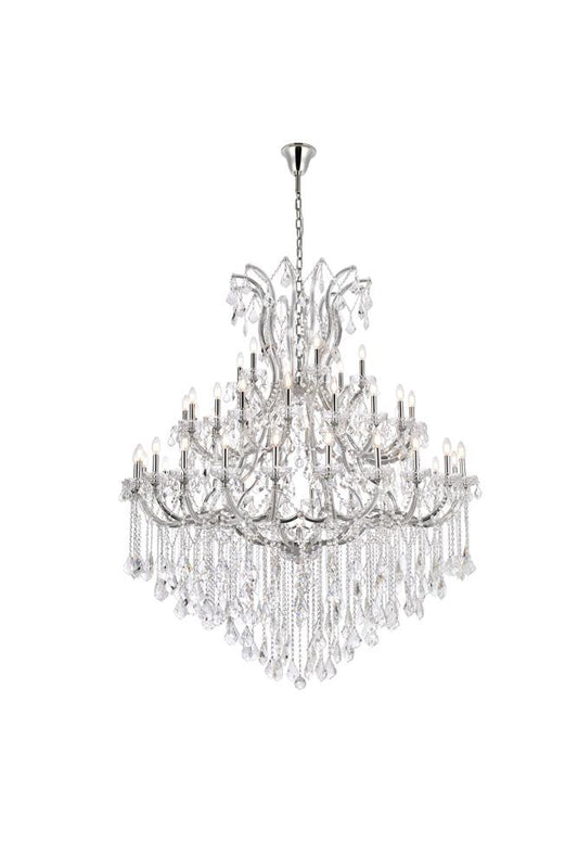 Elegant Furniture & Lighting - Maria Theresa 49 light Chrome Chandelier Clear Royal Cut Crystal - 2800G60C/RC veiw 1