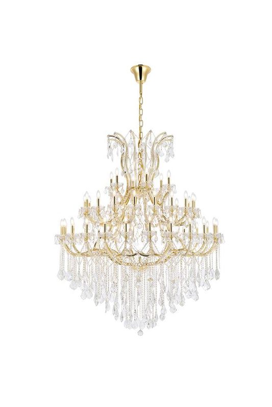 Elegant Furniture & Lighting - Maria Theresa 49 light Gold Chandelier Clear Royal Cut Crystal - 2800G60G/RC veiw 1