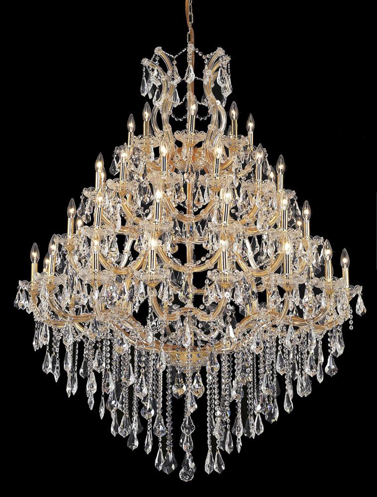 Elegant Furniture & Lighting - Maria Theresa 49 light Gold Chandelier Clear Royal Cut Crystal - 2801G46G/RC veiw 1