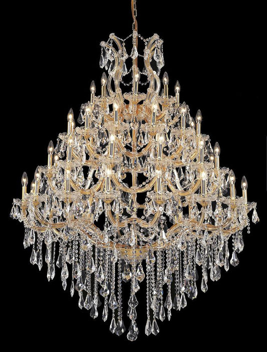 Elegant Furniture & Lighting - Maria Theresa 49 light Gold Chandelier Clear Royal Cut Crystal - 2801G46G/RC veiw 1