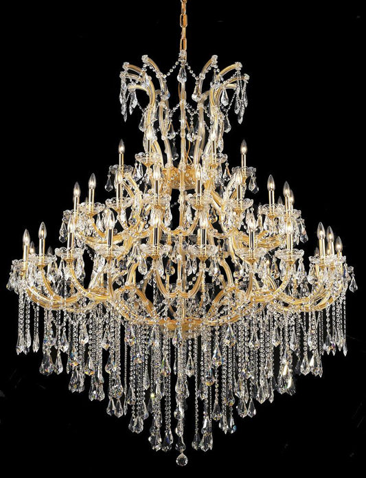 Elegant Furniture & Lighting - Maria Theresa 49 light Gold Chandelier Clear Royal Cut Crystal - 2801G60G/RC veiw 1