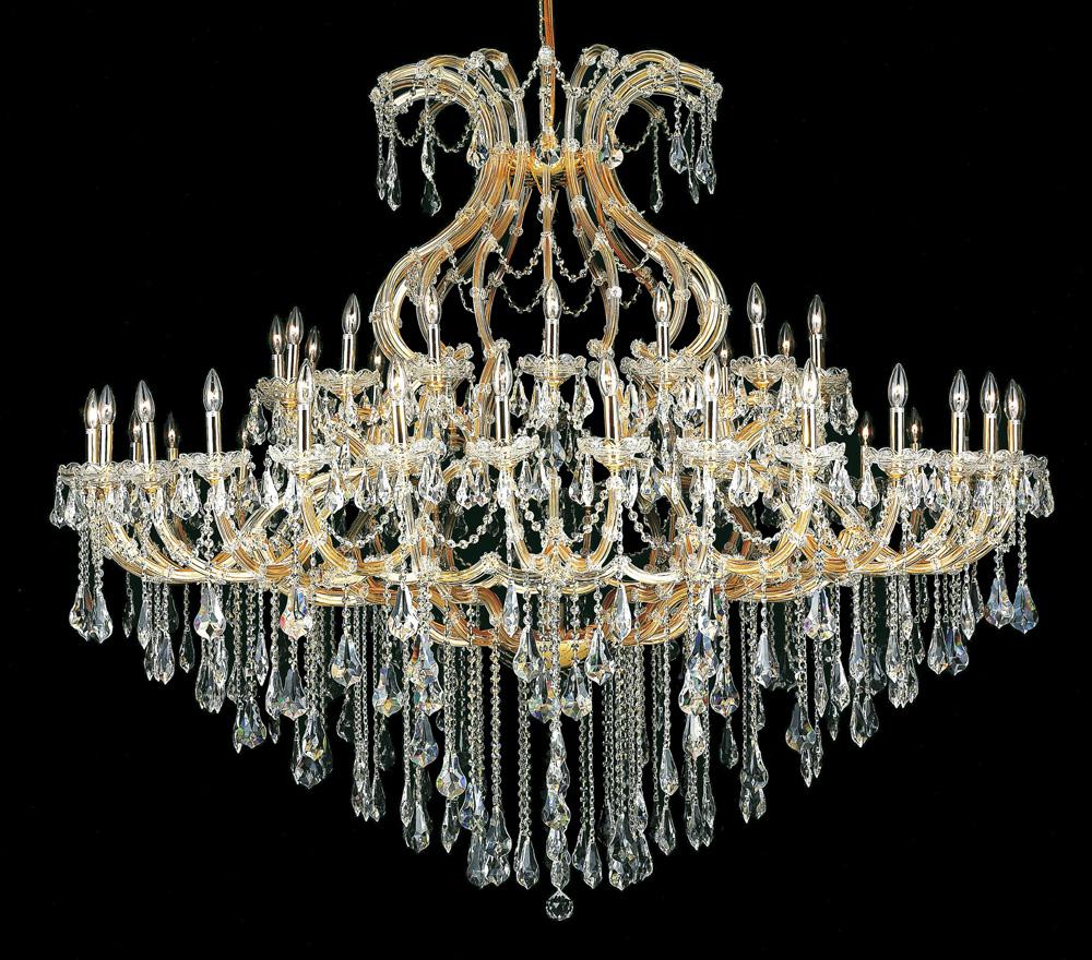 Elegant Furniture & Lighting - Maria Theresa 49 light Gold Chandelier Clear Royal Cut Crystal - 2801G72G/RC veiw 1