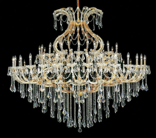 Elegant Furniture & Lighting - Maria Theresa 49 light Gold Chandelier Clear Royal Cut Crystal - 2801G72G/RC veiw 1