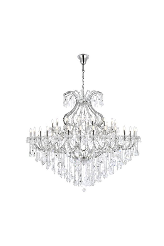 Elegant Furniture & Lighting - Maria Theresa 49 light Chrome Chandelier Clear Royal Cut Crystal - 2800G72C/RC veiw 1