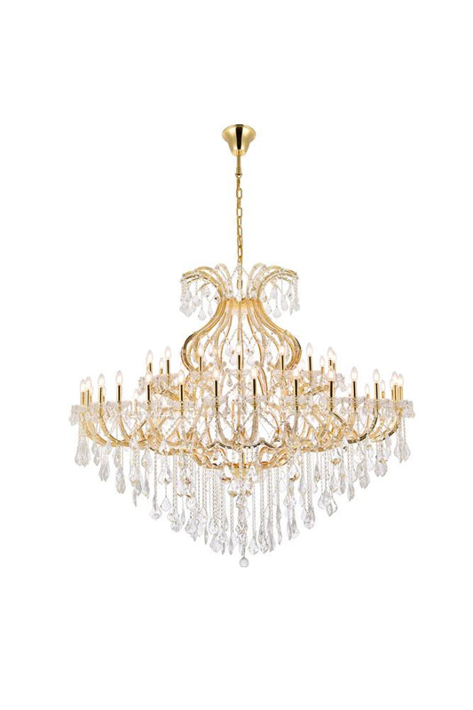 Elegant Furniture & Lighting - Maria Theresa 49 light Gold Chandelier Clear Royal Cut Crystal - 2800G72G/RC veiw 1