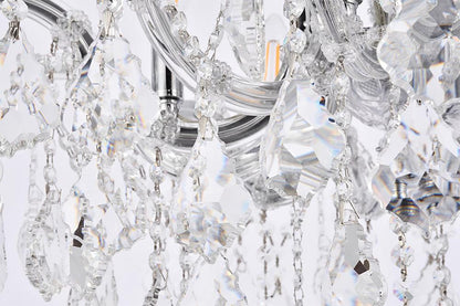 Elegant Furniture & Lighting - Maria Theresa 6 light Chrome Flush Mount Clear Royal Cut Crystal - 2800F24C/RC veiw 3
