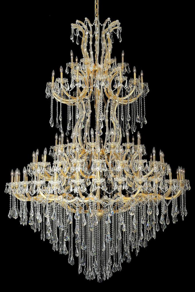 Elegant Furniture & Lighting - Maria Theresa 85 light Gold Chandelier Clear Royal Cut Crystal - 2801G96G/RC veiw 1