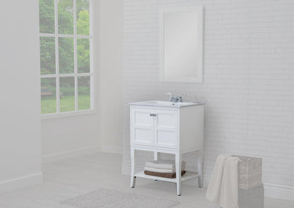 Elegant Furniture & Lighting - Mason 2 Doors Cabinet 24 In. X 18 In. X 34 In. In White - VF2100 view 1