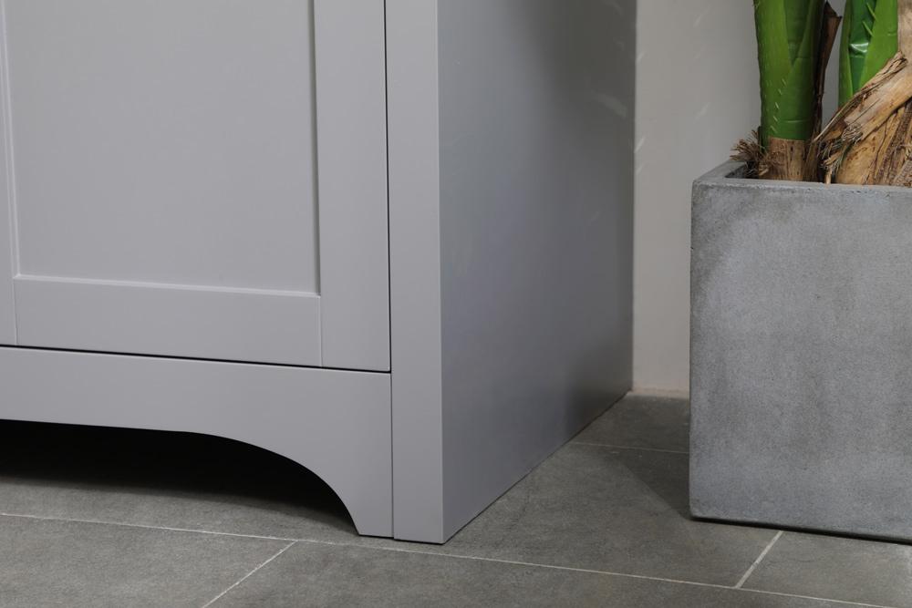 Elegant Furniture & Lighting - Moore 30 inch Single Bathroom Vanity in Grey with Backsplash - VF17030GR-BS veiw 11