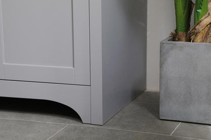 Elegant Furniture & Lighting - Moore 30 inch Single Bathroom Vanity in Grey with Backsplash - VF17030GR-BS veiw 11