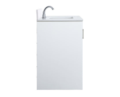 Elegant Furniture & Lighting - Moore 36 inch Single Bathroom Vanity in White with Backsplash - VF17036WH-BS veiw 7